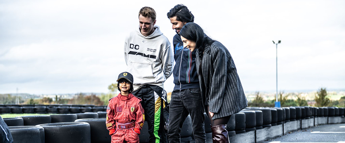 Four-year-old prodigy trains with F2 driver at Daytona Tamworth