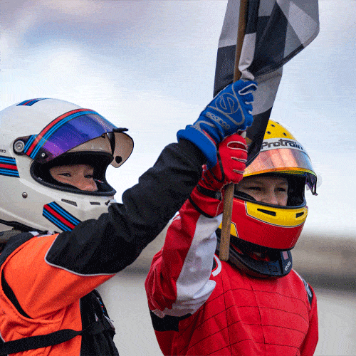 Kids racing summer holidays