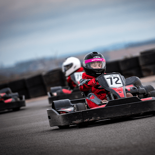 Kids racing summer holidays