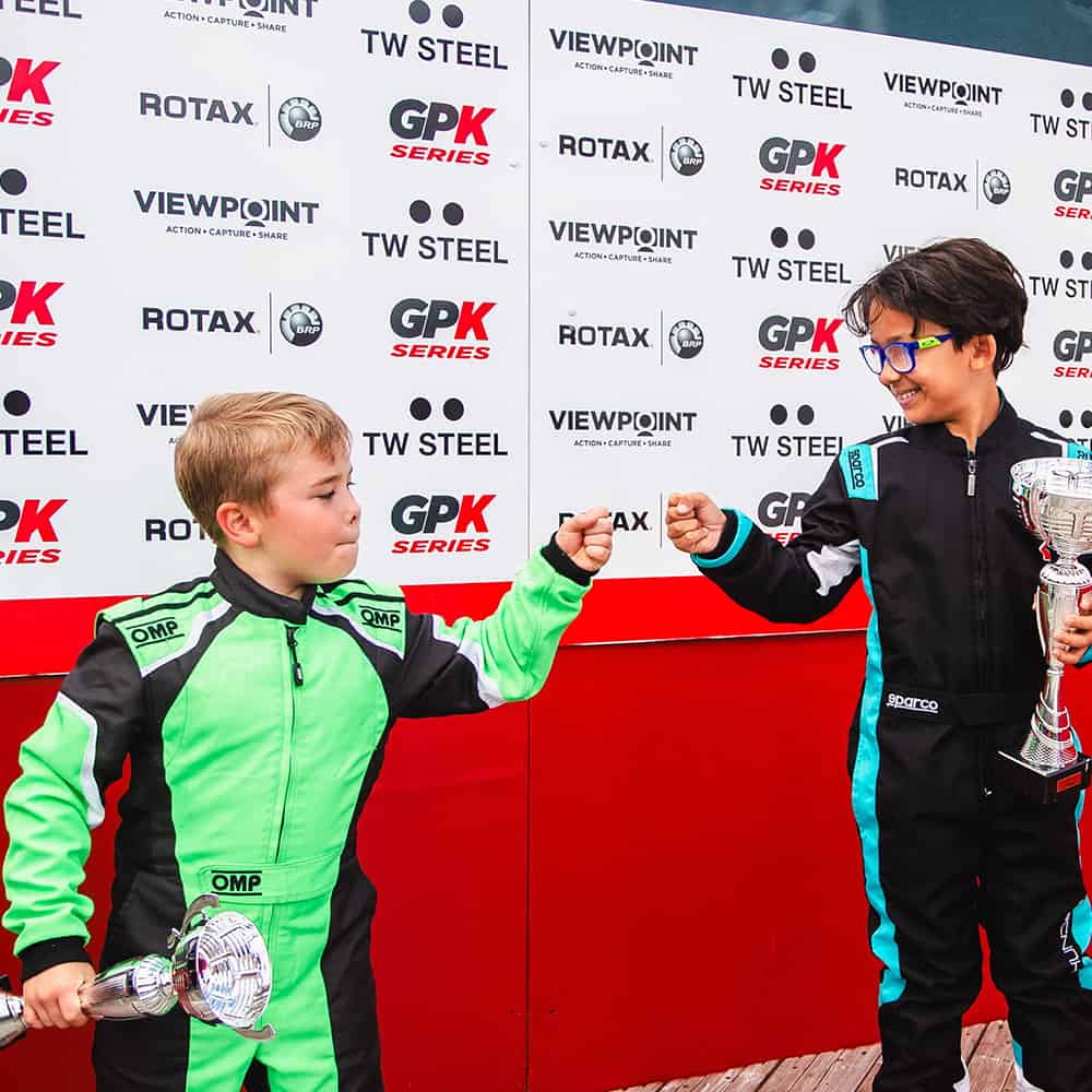 Racing on adult go kart track for the first time